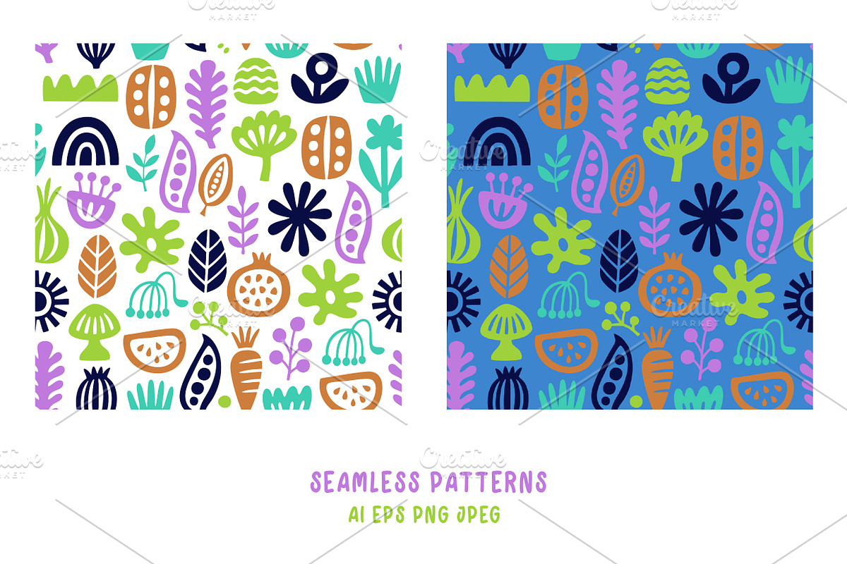 Modern Flora Shapes and Patterns, an Object Graphic by Olena Halahan (Photo 4 of 4)