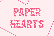 Paper Hearts Font, a Sans Serif Font by Lauren Ashpole (Thumbnail 1 of 5)