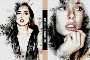 Ink Smudge Effect Photoshop Effect, a Layer Style Add-On by Hubzway