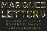 Black marquee letters PNG EPS, an Object Graphic by MariiaVD (Thumbnail 1 of 5)