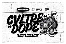 Cvltre Dope - Funky Brush Font