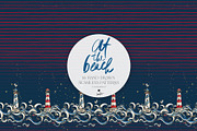 Vintage Beach Nautical Patterns, a Pattern Graphic by KaramfilaS (Thumbnail 14 of 19)