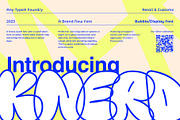 KNERD Bubble Font, a Handwritten Font by Any-Type® Foundry (Thumbnail 1 of 11)