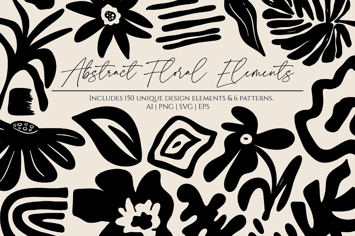 Abstract Floral Elements & Patterns, an Illustration by Ashley Katrina (Photo 1 of 8)