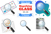 Magnifying Glass Search Concept, an Object Illustration by TAlex (Thumbnail 1 of 6)