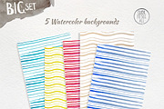 BIG SET! Watercolor collection, a Texture Illustration by OlgaAlekseenko (Thumbnail 4 of 4)