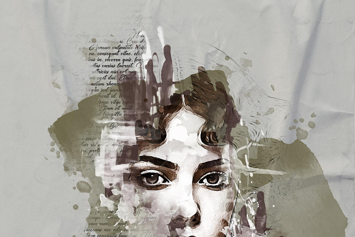 Watercolor Mixed Media Art Effect, an Action Add-On by Photoshop Action (Photo 8 of 12)