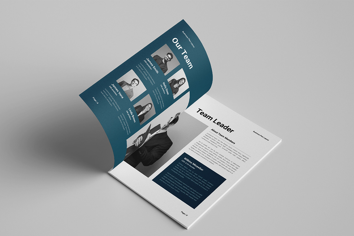 Business Plan Template | Brochure, a Brochure Template by Spark_Creative (Photo 5 of 12)