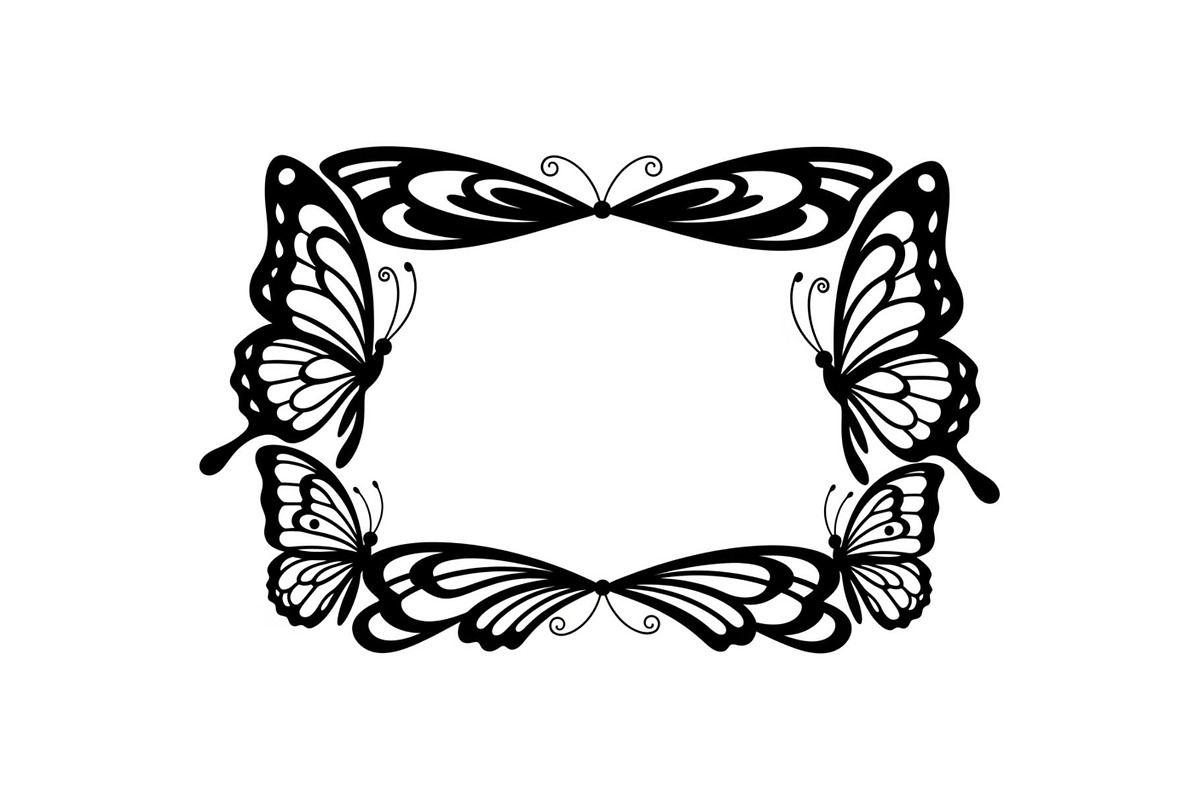 Butterfly Floral Vintage Frame Bundl, an Illustration by Creativeshirt (Photo 41 of 51)
