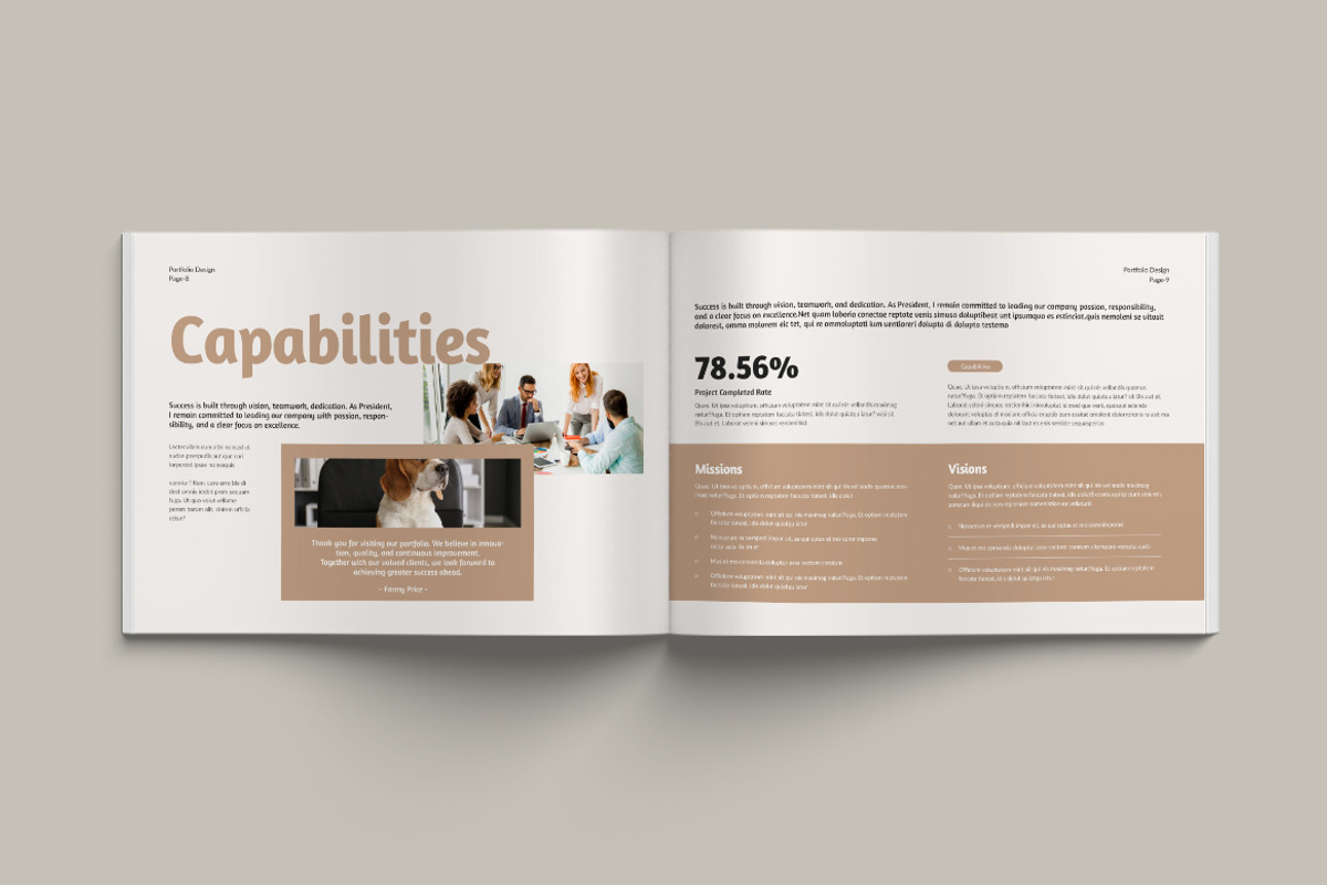 Portfolio Landscape Templates, a Brochure Template by Pixelpick (Photo 5 of 9)