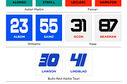 Formula One driver numbers 2026, a Sport Illustration by frizio (Thumbnail 3 of 4)