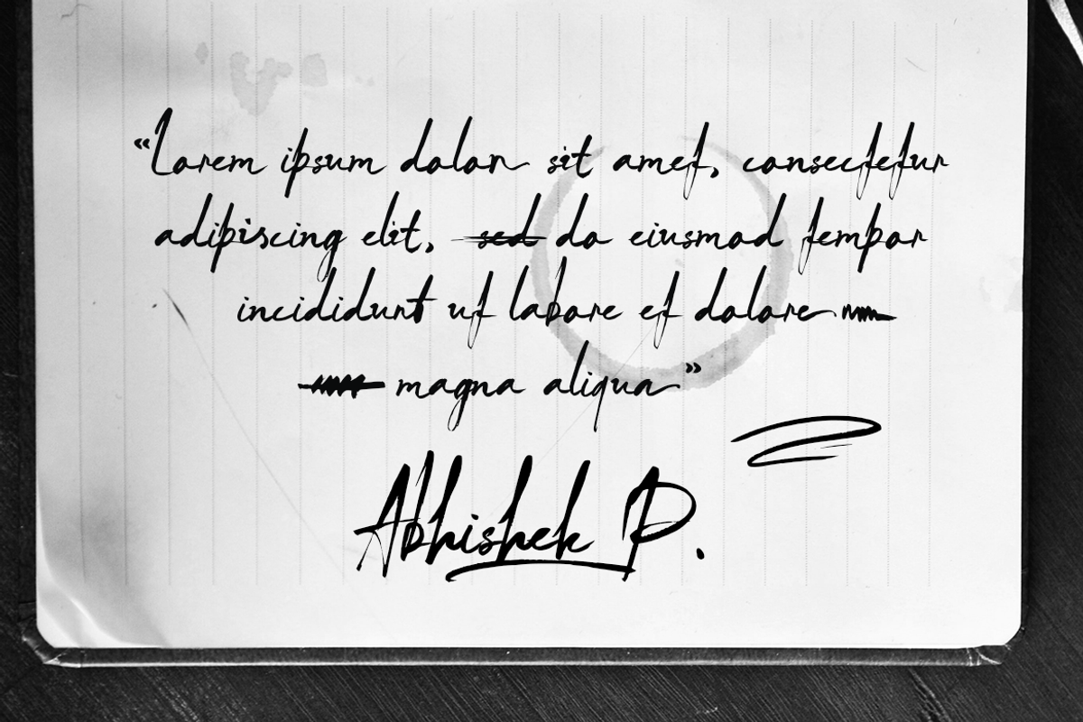 Arthur Keith - Signature Style Font, a Script Font by DiosiArt (Photo 5 of 12)