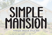Simple Mansion | Script Font