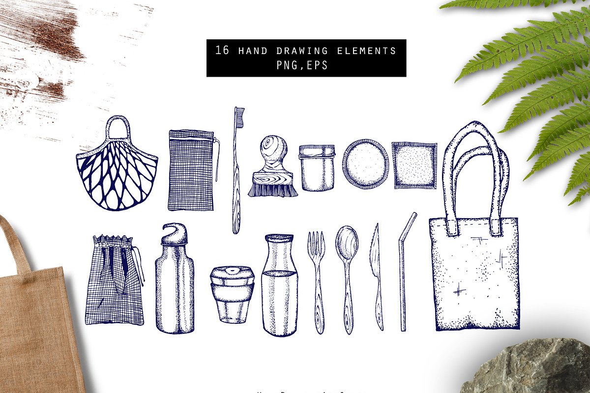 Zero Waste Collection, an Illustration by Hand drawn Boutique (Photo 2 of 7)