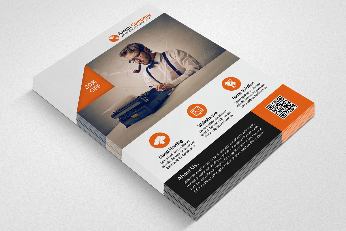 Business Flyer Psd Template, a Flyer Template by Psd Templates (Photo 3 of 3)