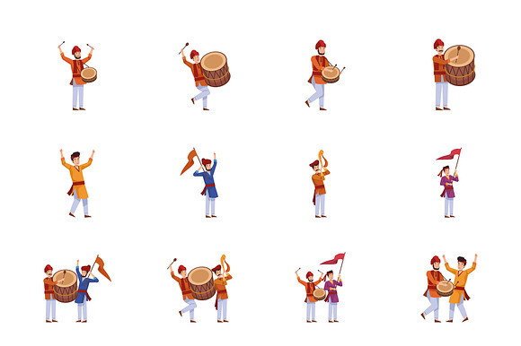 Ganesh Chaturthi Illustration Set preview 2