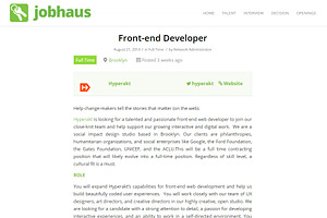 JobHaus - Job Listings Theme