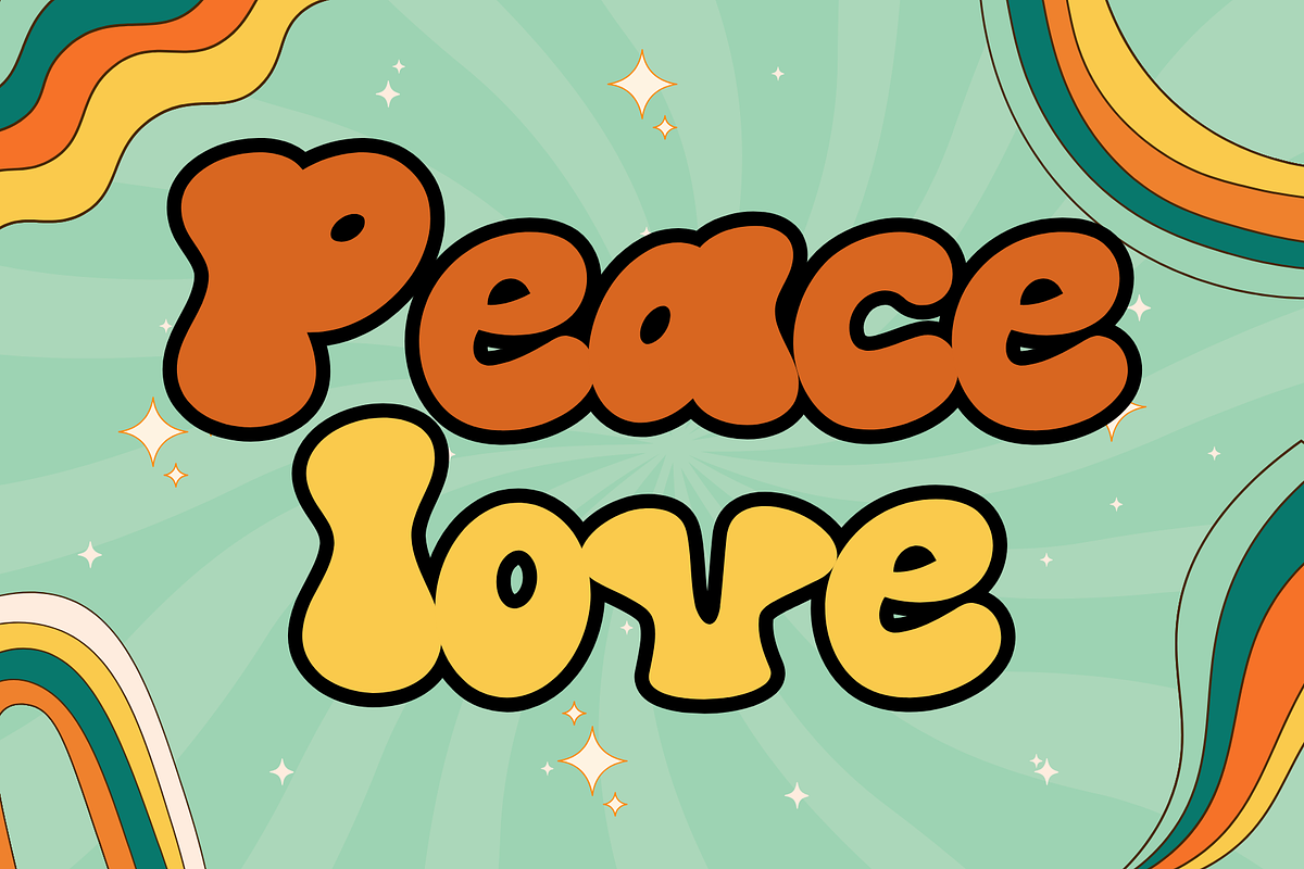 Just Smile is a stylish retro duo fo, a Handwritten Font by Brown Cupple (Photo 2 of 8)