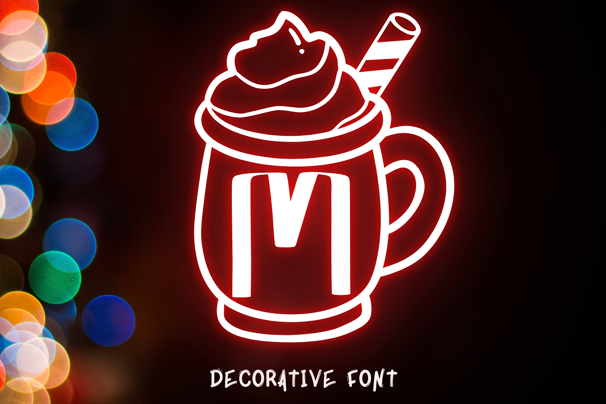 Chrismas mug, a Symbol Font by Petal Pixels (Photo 1 of 10)