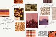 100 Hand-Drawn Autumn Backgrounds, a Background Graphic by PaperJamLab (Thumbnail 15 of 16)