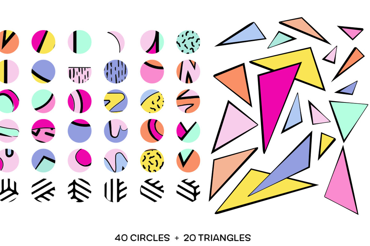 Memphis Design Patterns and Shapes, a Pattern Graphic by Pulpixel Design (Photo 7 of 15)