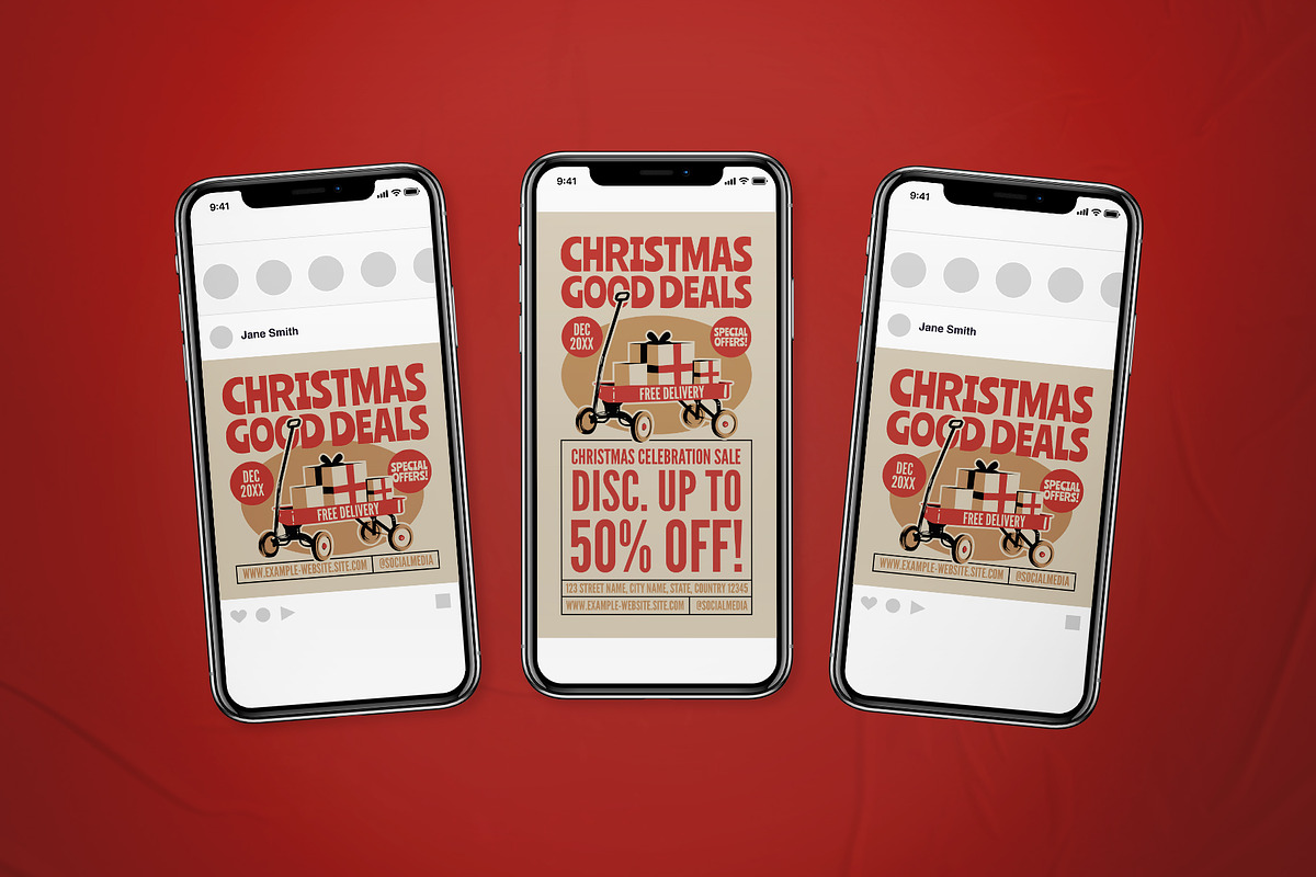 Christmas Good Deals Flyer Set, a Flyer Template by The Good Store (Photo 2 of 2)