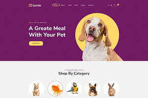 Animal Food Website Template - Tuime