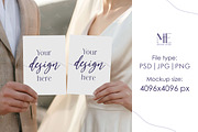 Wedding Invitation Cards Mockup Set, a Mockup by Mie Mockup Studio (Thumbnail 3 of 7)