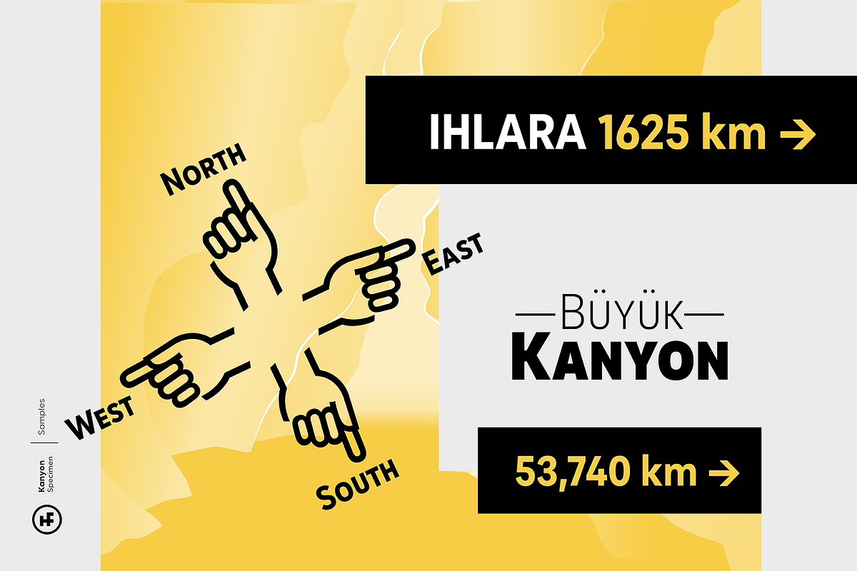 Kanyon Narrow, a Sans Serif Font by Hurufatfont (Photo 9 of 11)