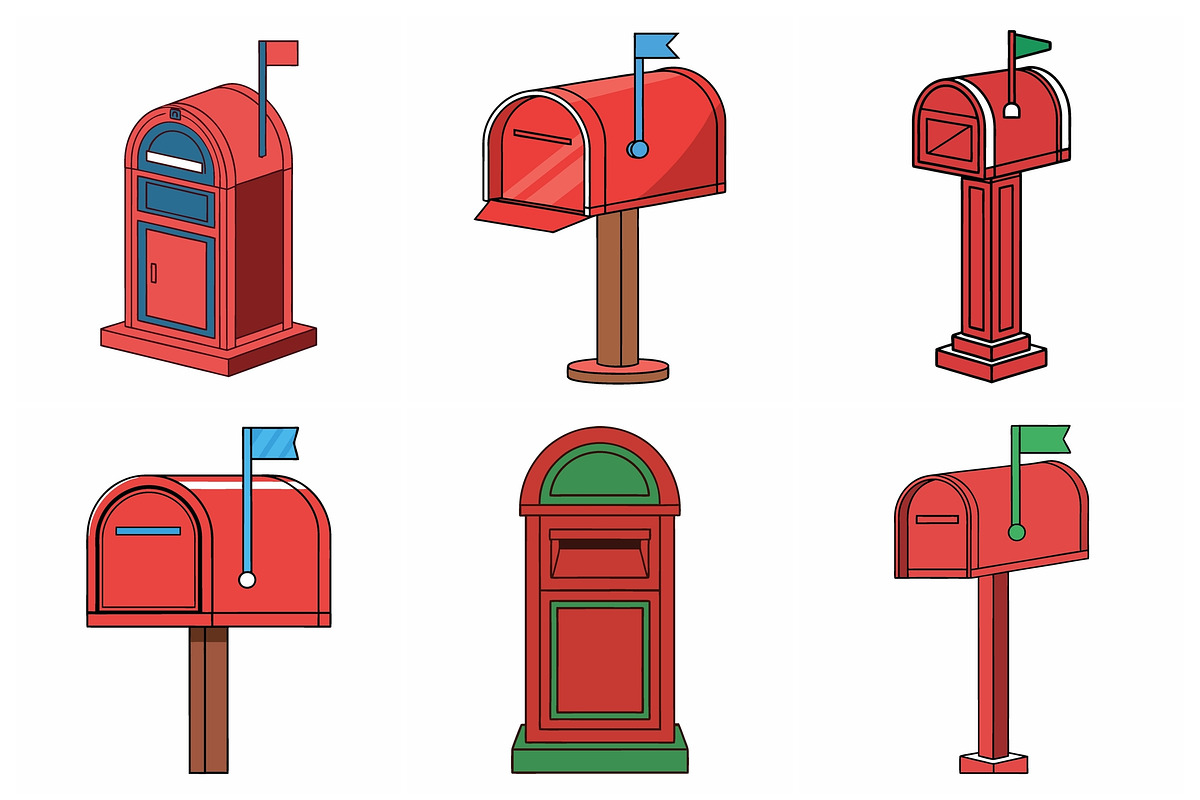 Collection of Unique Mailbox Designs, an Object Graphic by Billah Hub