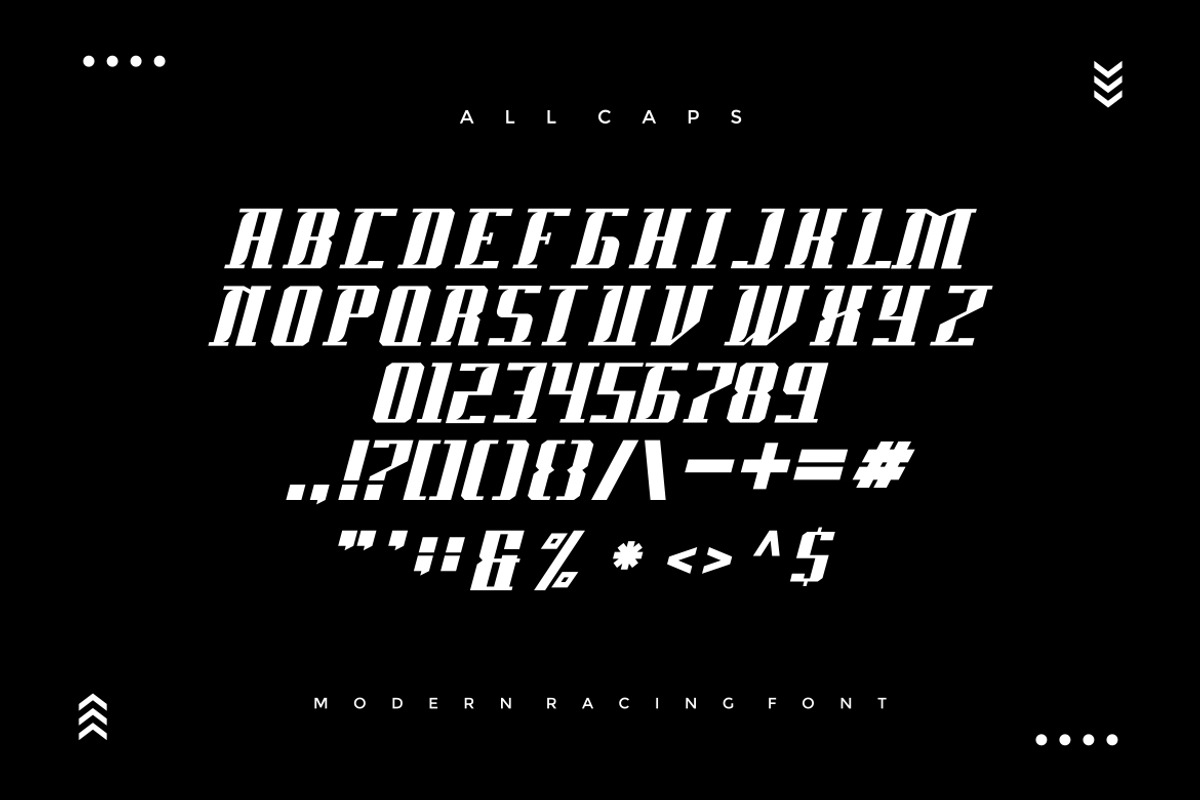 Racing Force Modern Font, a Sans Serif Font by alanwarstd (Photo 4 of 5)