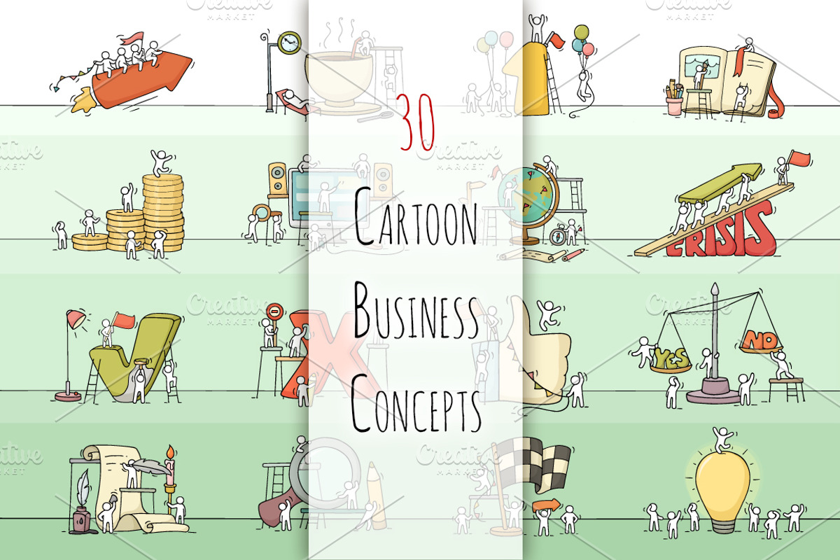 Business concepts with people #2, a Finance Illustration by Sapunkele (Photo 1 of 2)