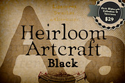 Black Heirloom Artcraft, a Serif Font by Baseline Fonts (Thumbnail 1 of 4)