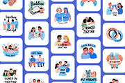 Friends Stickers Pack, an Emoji Icon by Prosymbols (Thumbnail 5 of 9)