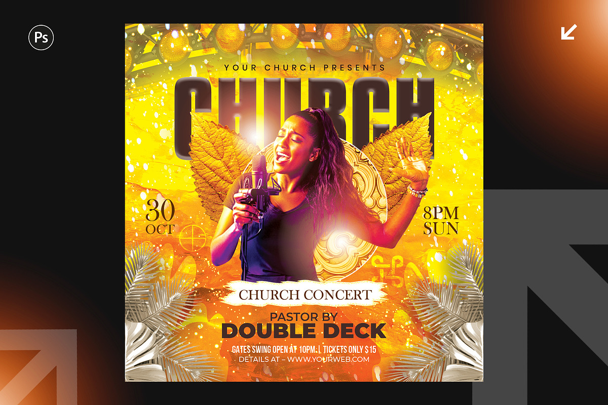 06 Church Prayer Flyer Design Bundle, a Flyer Template by Shajib Shikder (Photo 6 of 7)