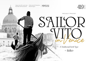 Sailor Vito - Traditional Serif Type