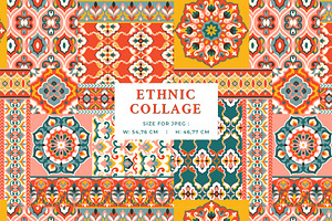 Quilt Ethnic Seamless Pattern