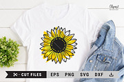 Sunflower Clipart, Sunflower SVG, an Illustration by ClipartMuchLove (Thumbnail 6 of 9)