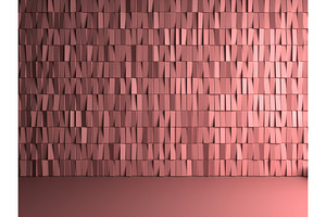 3d render of pink planks