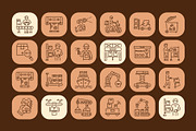 Animated Warehouse Icon Art Set, an Outline Icon by Prosymbols (Thumbnail 3 of 4)