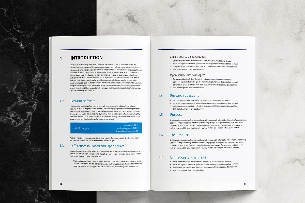 White Paper Template, a Brochure Template by azadcsstune (Photo 4 of 15)