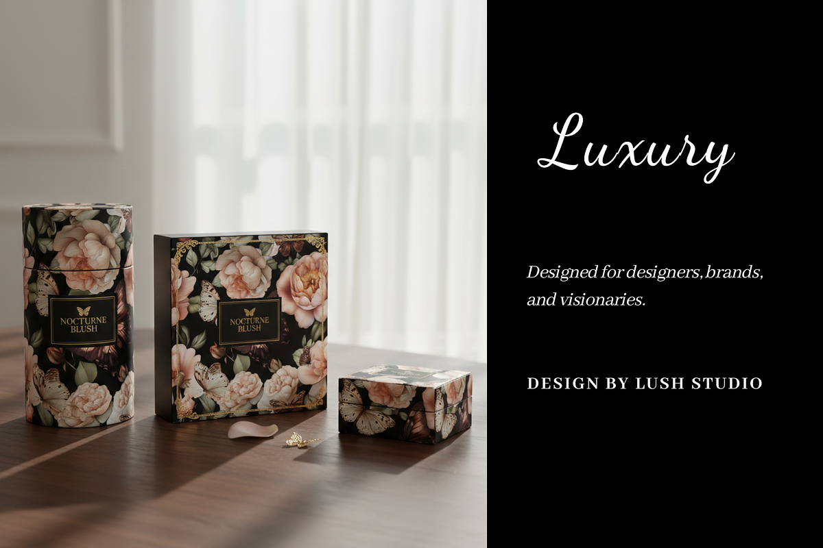 Noir Botanical – Editable Pattern, a Texture Graphic by LUSH Studio (Photo 6 of 6)