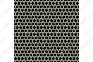 Seamless tiling metal grill pattern, a Texture Illustration by Christos Georghiou