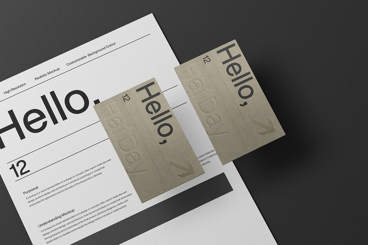 Modern Stationery Branding Mockup, an Advertising Mockup by East Gallery (Photo 11 of 15)