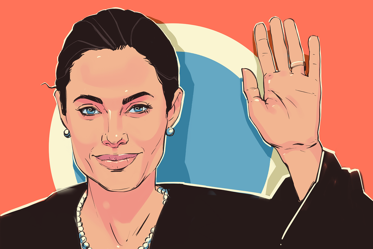 Angelina Jolie HIGH RES, an Illustration by tubik shop