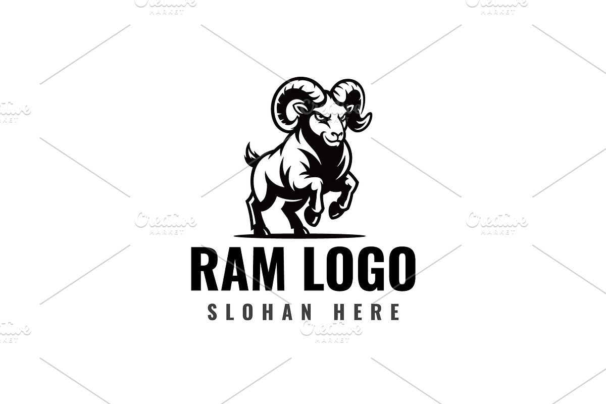 Ram logo, a Branding & Logo Template by Pixes