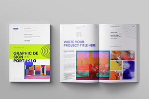 Graphic Design Portfolio Template, a Brochure Template by ElvinPrint