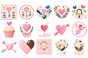 Valentine's Day Postage Stamp Clipar, an Illustration by Libby Wishes (Thumbnail 3 of 6)