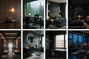 Black Interior Stock Photos, an Architecture Photo by Selenique Studio (Thumbnail 14 of 14)