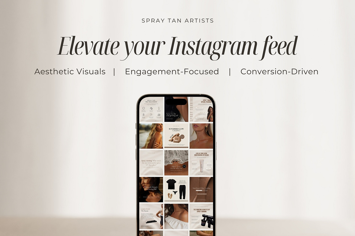 Spray Tan Instagram Post Templates, a Social Media Template by Design Lush Studio (Photo 3 of 7)
